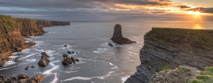 Loop Head peninsula at dusk