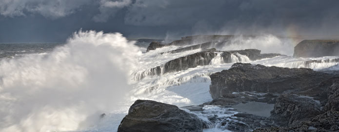 Sea at The cliffs of Moher
