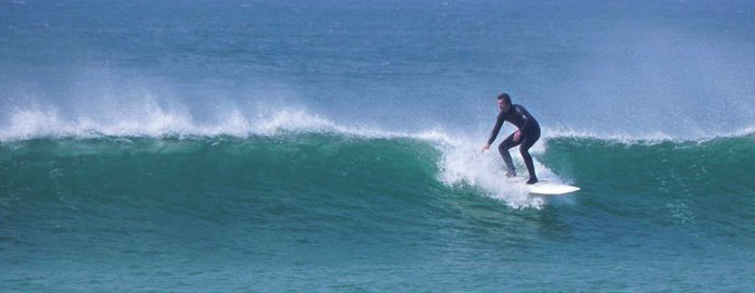 Surfing on the coast of West Clare