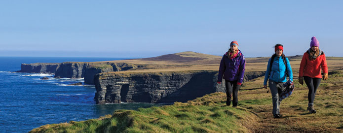 The cliffs of Moher walking